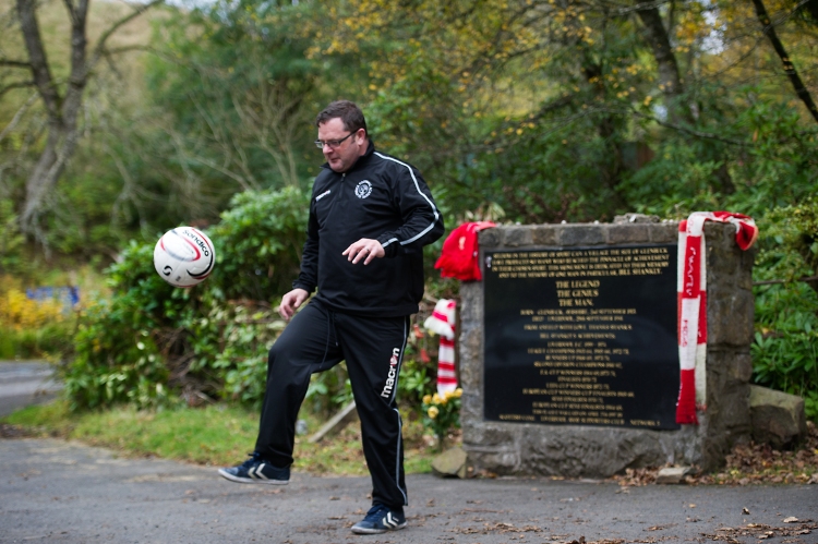 Robert Gillan at the birthplace of Bill Shankly, the former mining village of Glenbuck. Picture: John Devlin/The Scotsman